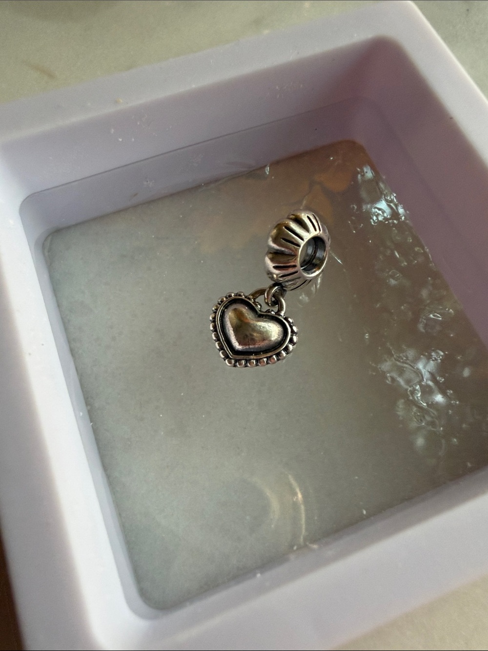 Pandora retired My Special Sister 1/2 of 1 Charm Sterling Silver 791383